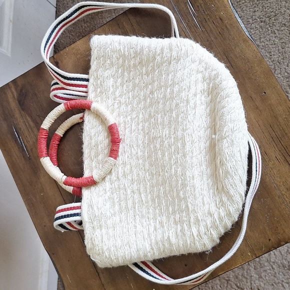 Gap Nautical Woven Jute Tote NWT - Picture 4 of 5